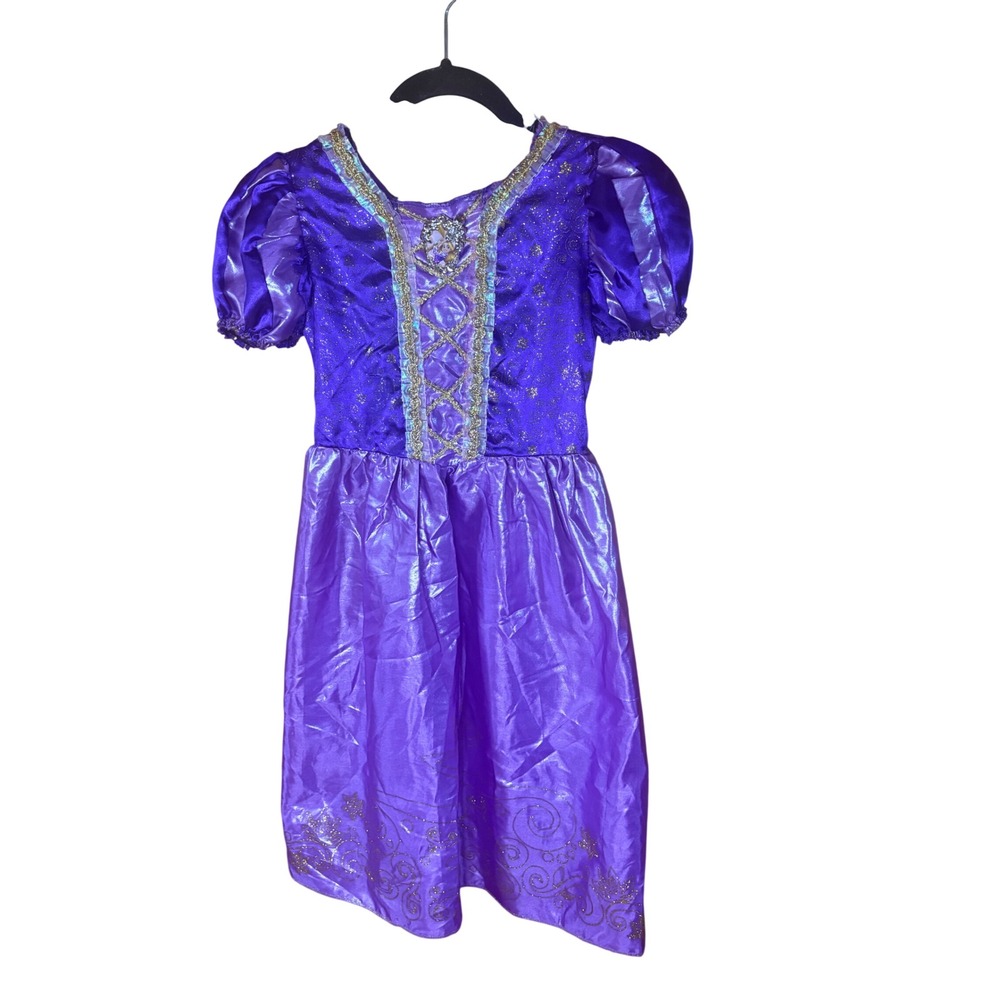 Disney Princess Rapunzel Costume Dress Purple Tangled Girls Size M 7-8 15101K